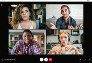 Business people meeting on a video call. - WorldTone
